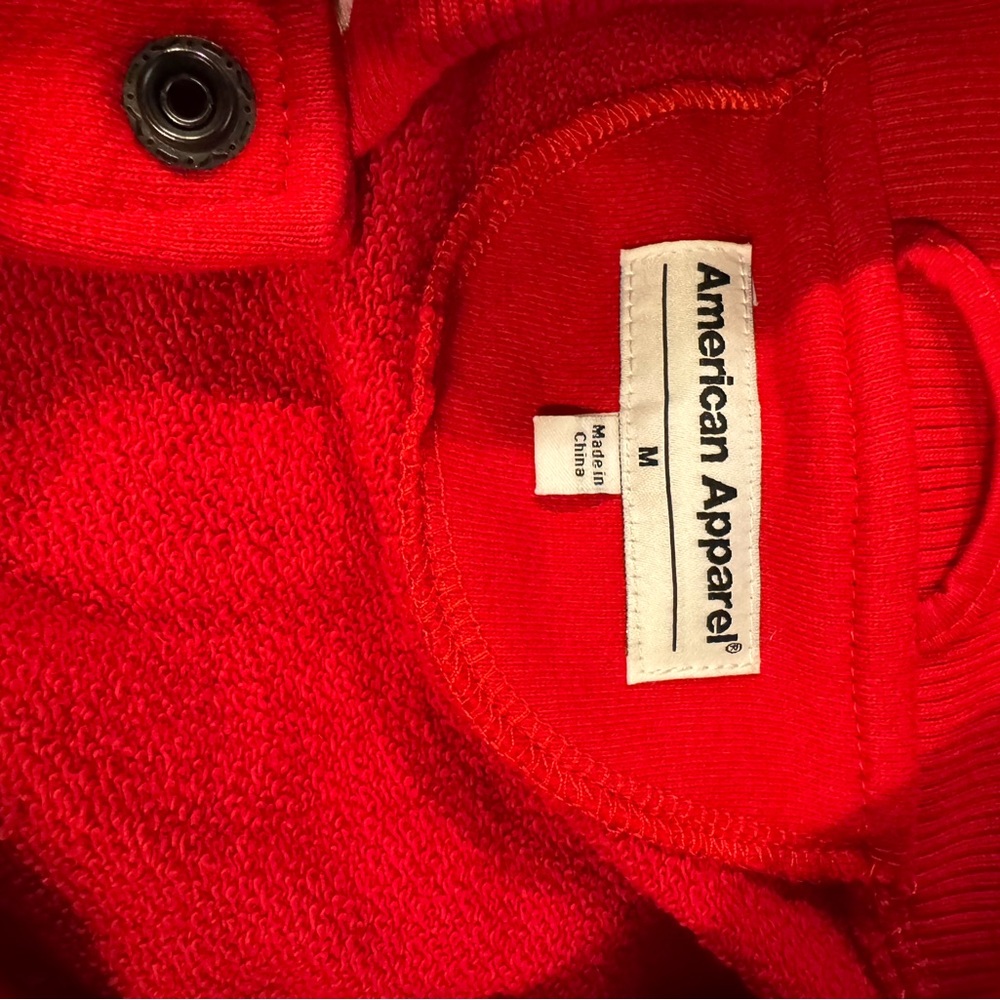 American apparel varsity jacket bomber coat red sports - Picture 5 of 5